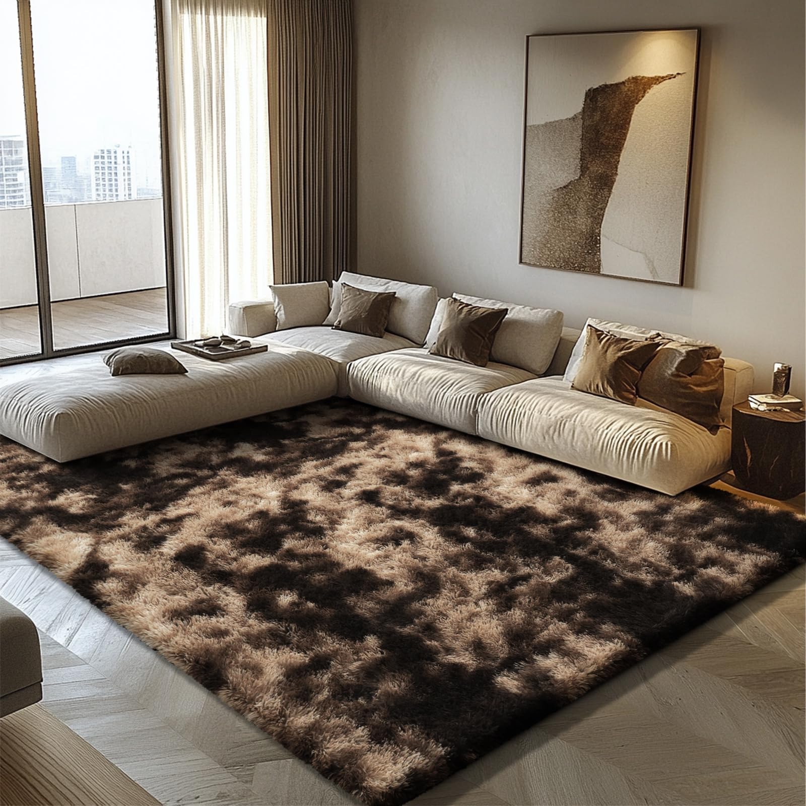 8x10 Fluffy Area Rugs for Living Room,Shag Area Rug for Bedroom,Soft Fuzzy Rug Non-Shedding Indoor Plush Carpet for Kids Bedroom
