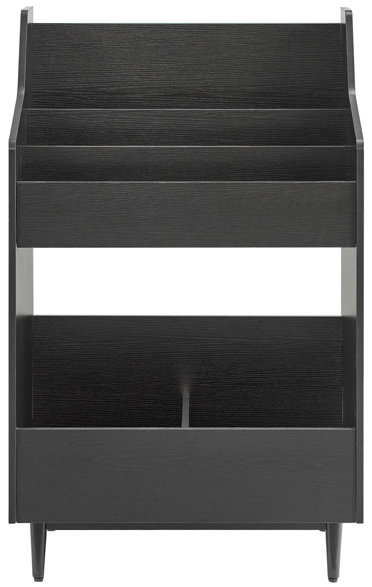 Crosley Furniture Liam Vinyl Record Storage Stand, Tiered Storage Shelves for Records, Black
