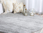 Unique Loom Del Mar Collection Area Rug - Lucille (7' 10'' Round, Gray/ Ivory)