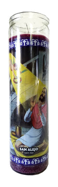 Staci19 Saint Alex (San Alejo) Purple Devotional Candle