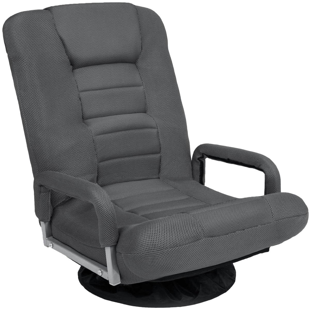 Best Choice Products Swivel Gaming Chair 360 Degree Multipurpose Floor Chair Rocker for TV, Reading, Playing Video Games w/Lumba