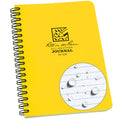 Rite In The Rain Weatherproof Side-Spiral Notebook, 4 5/8' X 7', Yellow Cover, Journal Pattern (No. 393)