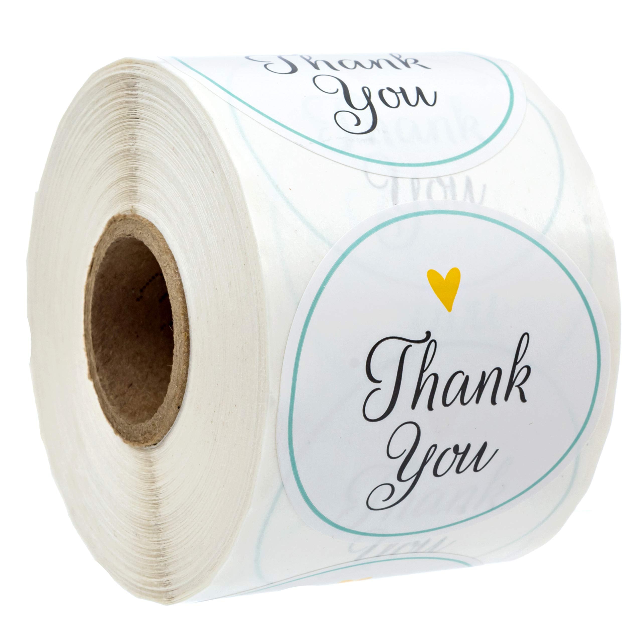 Sblabels 2' Wedding Thank You Stickers/Elegant Wedding Favor Stickers / 500 Thank You Labels Per Roll