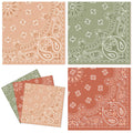 120 Pcs 6.3 x 6.3 Inches Western Bandana Napkins Cowboy Cowgirl Themed Birthday Party Decor Disposable Paper Napkin for Rodeo Ba