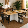 Studio Kook Abba 6Seater Folding Dining Table With Storage, Moon White
