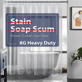 Heavy Duty Clear Shower Curtain Liner, 72X72 Lightweight 2 Pack