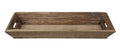Brown Rectangle Decorative Wood Tray
