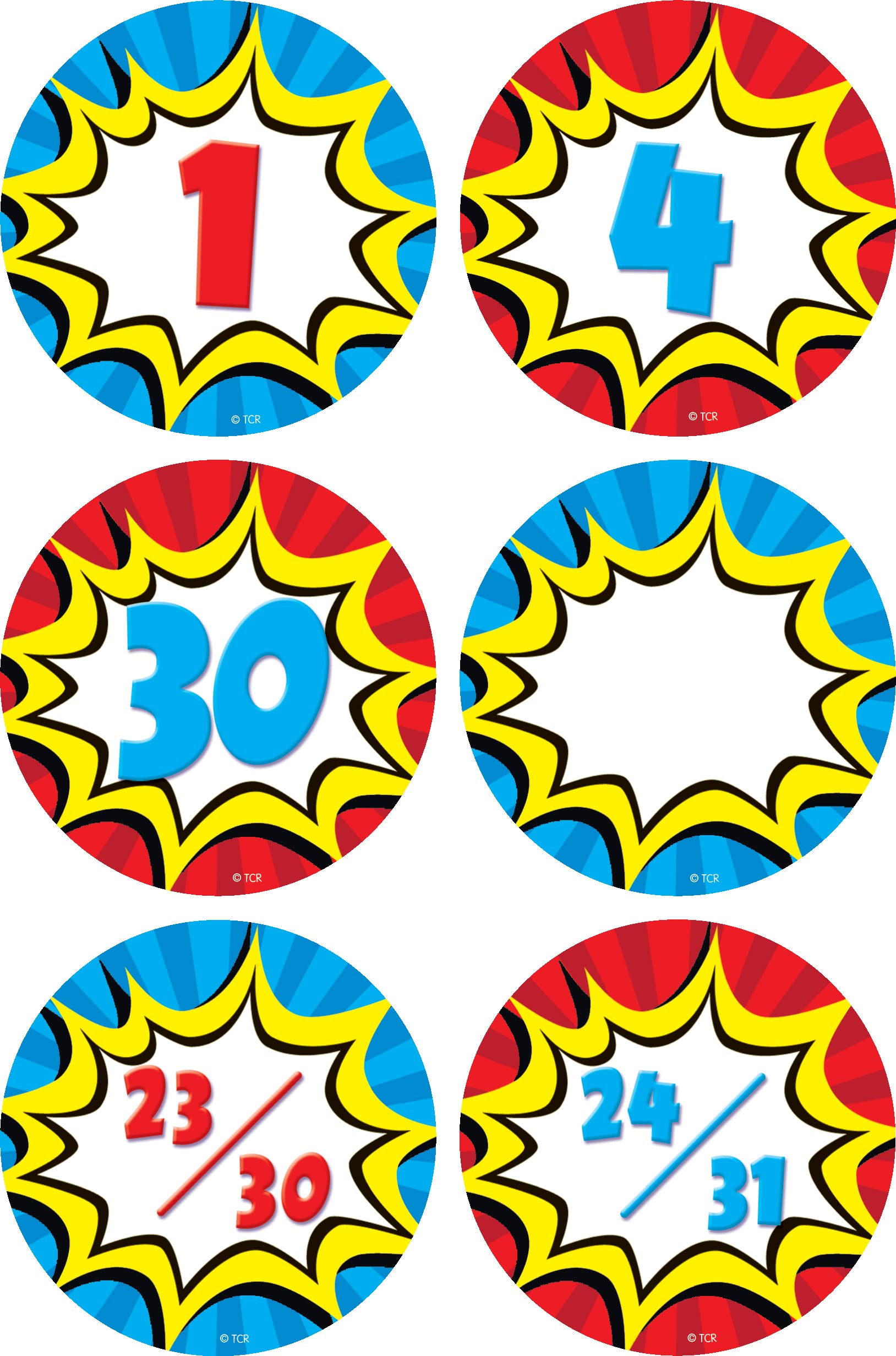 Teacher Created Resources Superhero Calendar Days (Tcr5589) Multi
