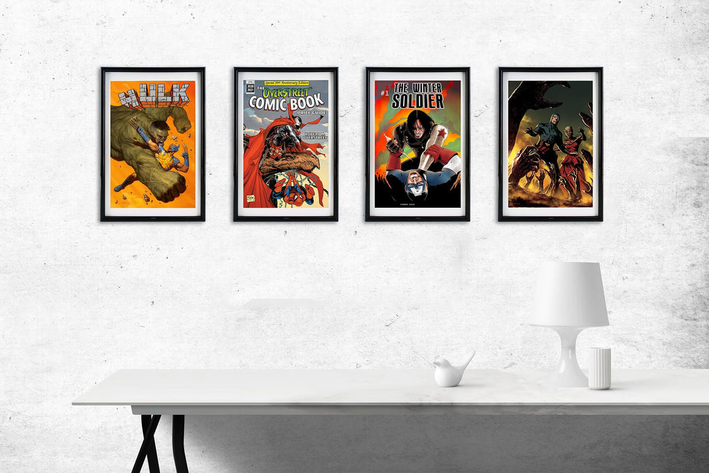 Comic Book Frame, 8 Pack, Uv Protection,White Mat, Fits Current Comics Up To 6 3/4'' X 10 1/4'', Wall Or Tabletop Display,Spring