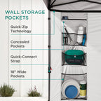 Best Choice Products 10X10Ft Easy Pop Up Canopy W/Side Wall, 10 Pockets, Portable Carrying Case, 1-Button Setup, 4 Weight Bags - Marigold