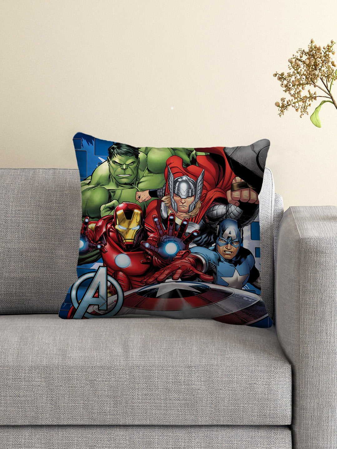 Marvel Athom Living Avengers Filled Cushion With Cover 40X40 Cm (M1)