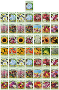 Set Of 50 Flower Seed Packets Flower Seeds In Bulk, 15 Or More Varieties Available