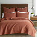 Levtex Home - Cross Stitch Adobe Quilt Set - 100% Cotton - Full/Queen Quilt (88X92In.) + 2 Standard Shams (26X20In.) - Reversibl