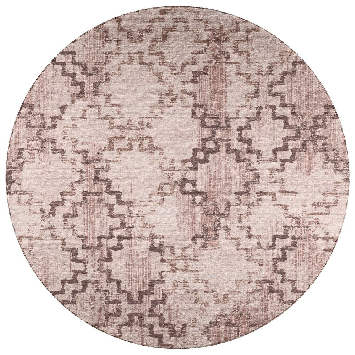 Sedona Sn15 Brown Transitional Rug Round 4' X 4'