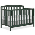 Dream On Me JPMA & Greenguard Gold Certified Odelle 5 in 1 Convertible Crib in Forest Green, Built of Sustainable Pinewood, 3 Ma