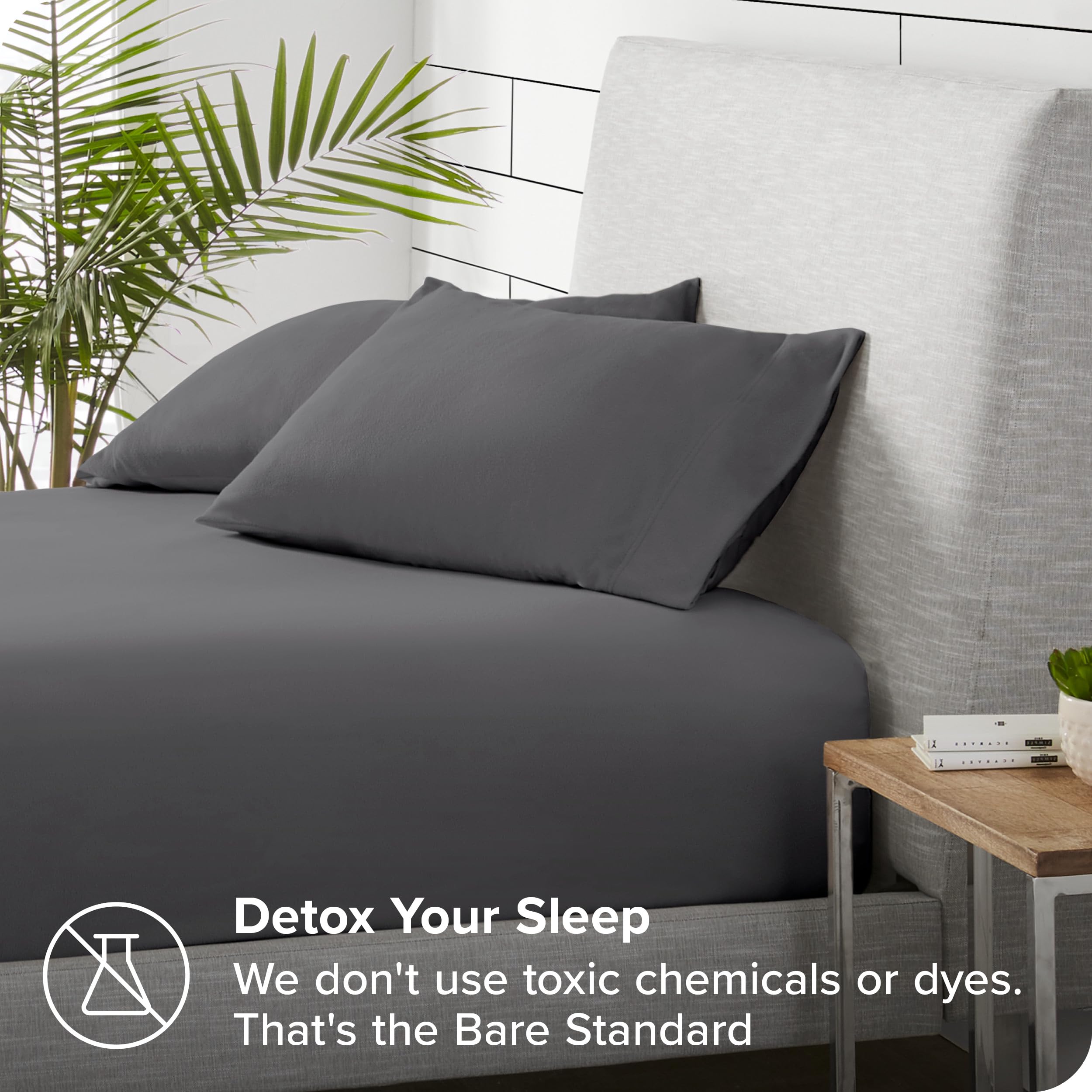 Bare Home Super Soft Fleece Fitted Sheet - King Size (2 Pack) - Extra Plush Polar Fleece, No-Pilling - Deep Pocket - All Season