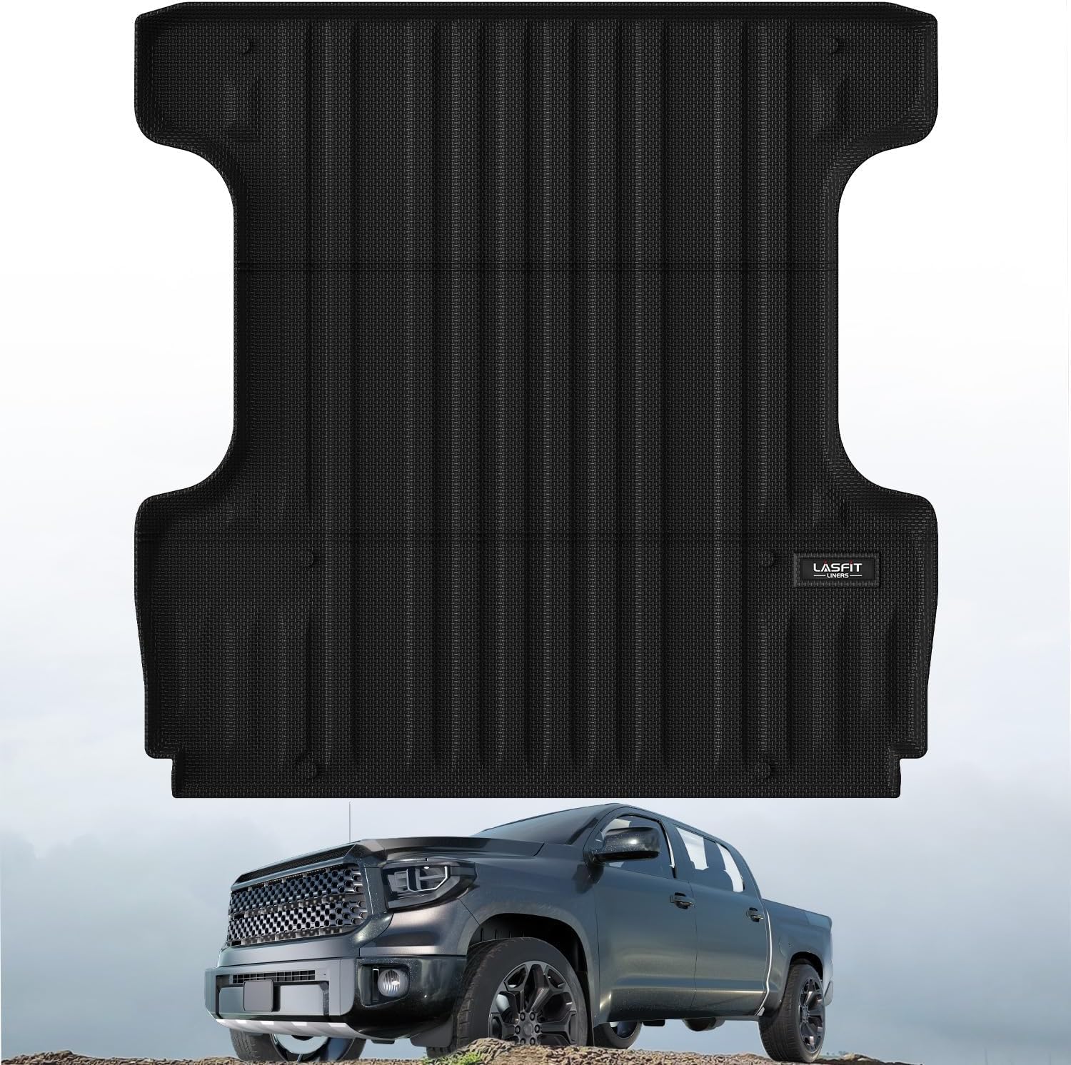 Lasfit Bed Mat For Toyota Tundra 2007-2021 Truck Bed Mat(5.5Ft,5.5') All Weather 5.5 Ft Bed Liner For Toyota Tundra Accessories