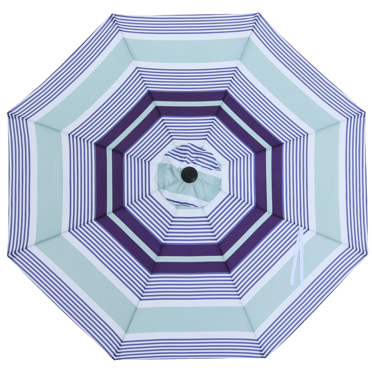 Mastercanopy Patio Umbrella 9 Ft Replacement Canopy For 8 Ribsnavy And Green Stripe Canopy Only