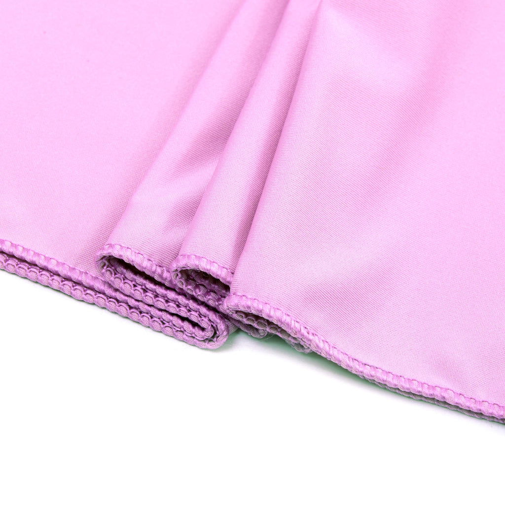 Mds Pack Of 50 Spandex Chair Sashes Bow Sash Elastic Chair Bands Ties Without Buckle For Wedding And Events Decoration Spandex Slider Sashes Bow - Pink