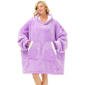 Oversized Wearable Blanket Sherpa Fleece Thick Warm Hoodie Blanket Big Hooded Sweatshirt Hoodie Blanket For Adults Women Girls T
