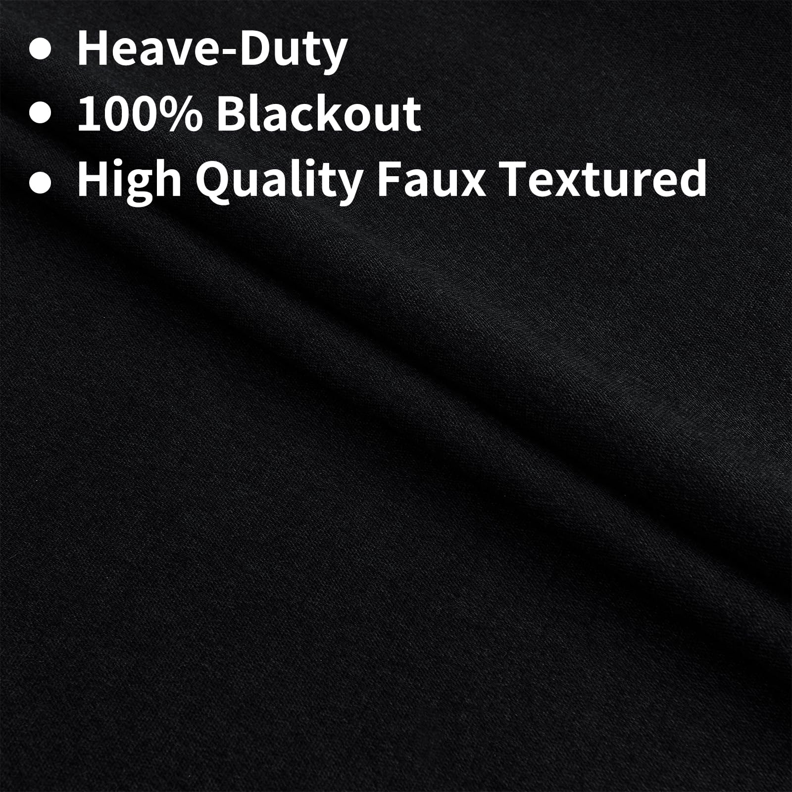 Joydeco Blackout Curtains For Bedroom 96 Inches Long,Back Tab/Rod Pocket 100% Blackout Living Room Drapes, Textured Thermal Insu