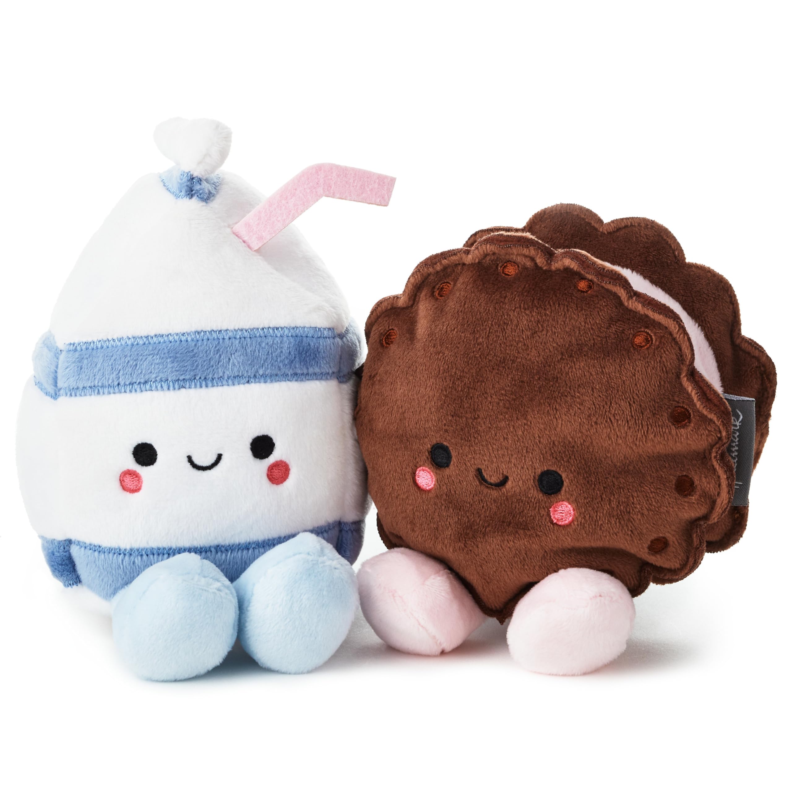 Hallmark Better Together Magnetic Plush (Milk and Cookie) 6 Stuffed Toys, Easter Gifts for Kids
