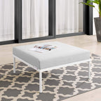 Modway Harmony Sunbrella® Outdoor Patio Aluminum Ottoman in Gray Gray