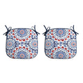 Arden Indoor/Outdoor Foam Seat Pad, Set Of 2, 17 X 16, Water Repellent, Fade Resistant, Foam Cushion 17 X 16, Clark Blue