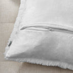 Nordeco Home Luxury Soft Faux Fur Fleece Cushion Cover Pillowcase Decorative Throw Pillows Covers, No Pillow Insert, 12'' X 20''