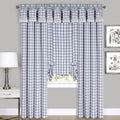 Woven Trends Farmhouse Valance, Buffalo Plaid, 42 X 84 Panel - Single, Grey, Kitchen, Curtain