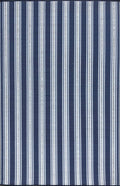 Mad Mats Geometric Outdoor Rug, Reversible Plastic Mat (5' X 8', Vertical Stripe - Blue/White)