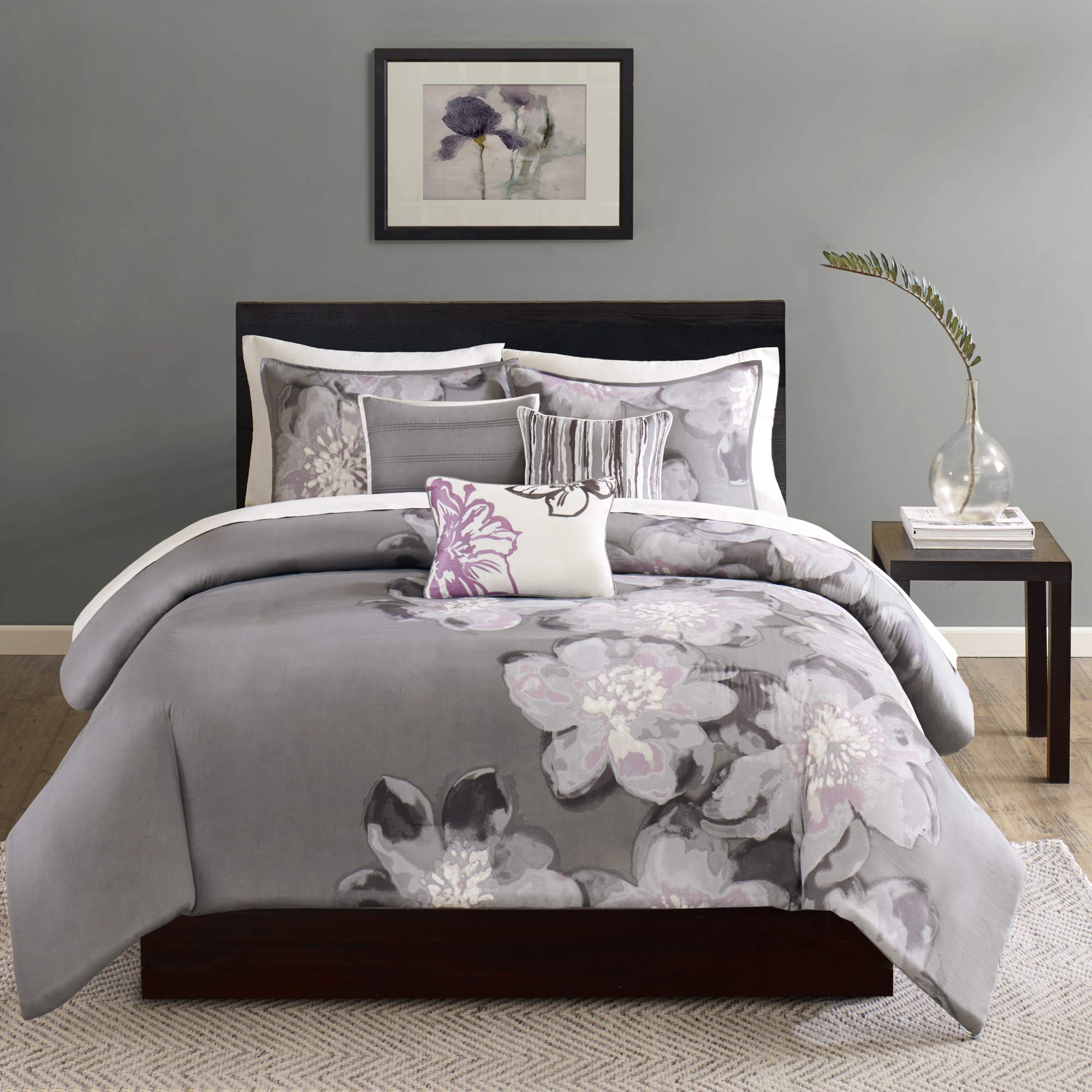 Madison Park 100% Cotton Duvet Set - Classic Traditional Design, Cozy All Season Comforter Cover, Matching Shams, Decorative Pil