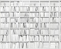 OhPopsi WALS0016 Library Wall Mural, White & Off-White