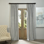 Hpd Half Price Drapes Signature Velvet Thermal Blackout Curtains For Living Room 108 Inch Long (1 Panel) Rod Pocket Insulated Blackout Curtains For Bedroom Window Curtains, 50W X 108L, Silver Grey