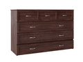 Afi Deerfield Murphy Bed Chest With Charging Station, Queen, Burnt Amber