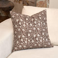 Domvitus Floral Pillow Covers, 24X24 Pillow Covers, Throw Pillows For Couch, Block Print Pillow Cover, Decorative Neutral Accent