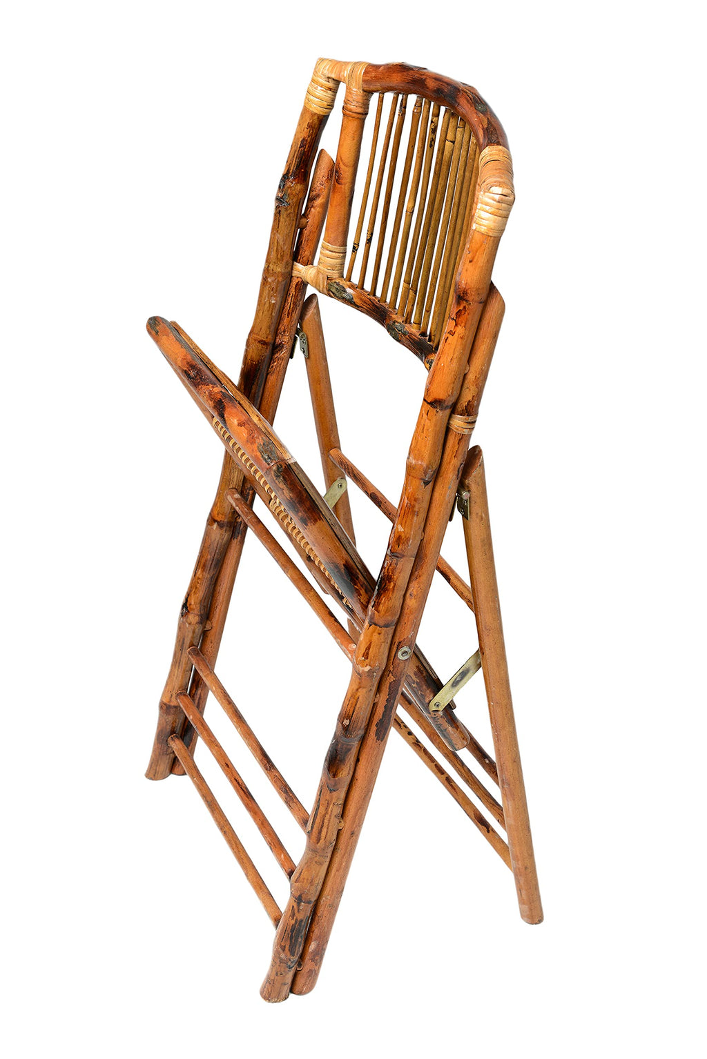 Commercial Seating Products Bamboo Folding Chairs, 4-Pack, Wood - Model BO-100-SB