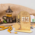Hhdatc Ramadan Advent Calendar Wooden Decorations,30 Day Countdown Til Eid Gift For Kids
