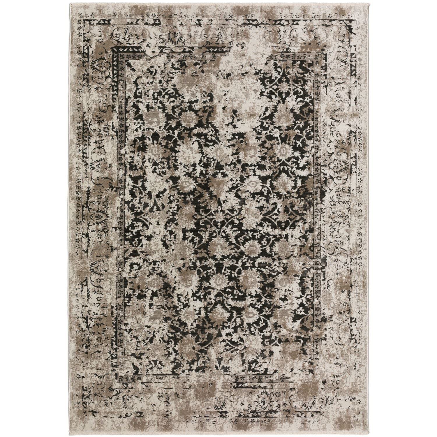 Antalya Ay2 Black Transitional Rug Rectangle 7' 10" X 10'