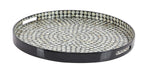 Deco 79 Tray, 24'L X 24'W X 3'H, Dark Brown