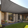 LOVE STORY 16 x 20 Rectangle Dark Grey Sun Shade Sail Canopy UV Block for Outdoor Patio Garden Backyard