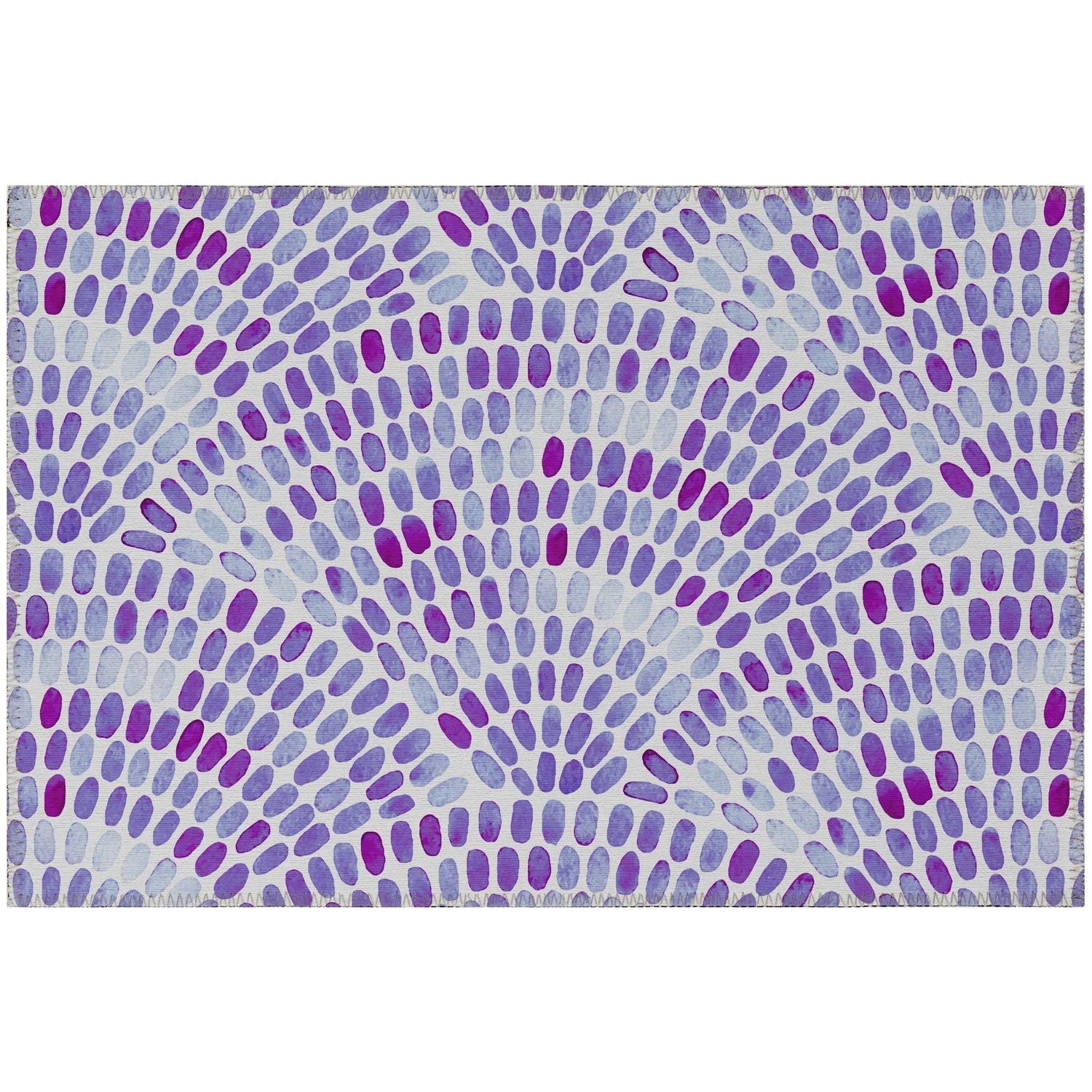 Seabreeze Sz7 Purple Coastal Rug Rectangle 5' X 7 ' 6"