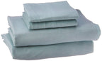 Comfort Spaces Cotton Flannel Breathable Warm Deep Pocket Sheets With Pillow Case Bedding, Twin, Solid Aqua, 3 Piece