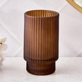 Home Centre Nova Mineral Aaron Glass Ribbed Holder