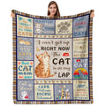 Qotuty Cat Mom Gifts For Women, Cat Gifts For Women Blanket 50'X60', Cat Lover Gifts, Cat Gifts For Cat Lovers, Cat Themed Gif