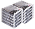 10Pack Clear Vinyl Zippered Storage Bags 9 x 11 x 2 Inch with Display Pocket