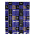 NORTHWEST NFL Colorblock Shower Curtain, Baltimore Ravens