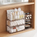 Gurwen Stackable Medicine Cabinet Organizer for Bathroom, 4 Pack