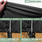 Gasadar Patio Furniture Covers 4 Piece, Waterproof Outdoor Furniture Covers, Patio Furniture Set Covers -Black