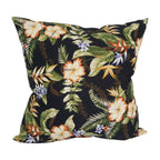 Blazing Needles Square Indoor/Outdoor Throw Pillow, 25", Freeport Ebony 2 Count